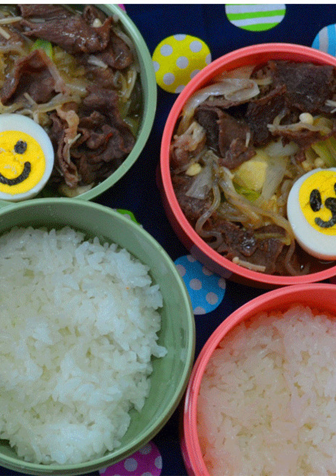 すき焼き丼弁当-レシピのメイン写真