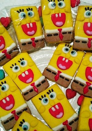 簡単☆かわいいクッキー☆スポンジボブ-レシピのメイン写真