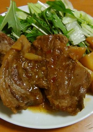 焼肉のタレ味♪コリコリ豚軟骨煮-レシピのメイン写真