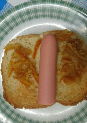 ソーセージトースト-レシピのメイン写真