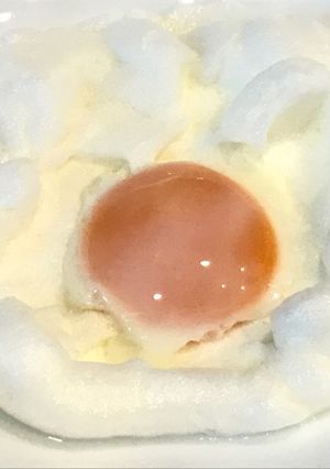 レンジで簡単、ふわふわ 目玉焼き！-レシピのメイン写真