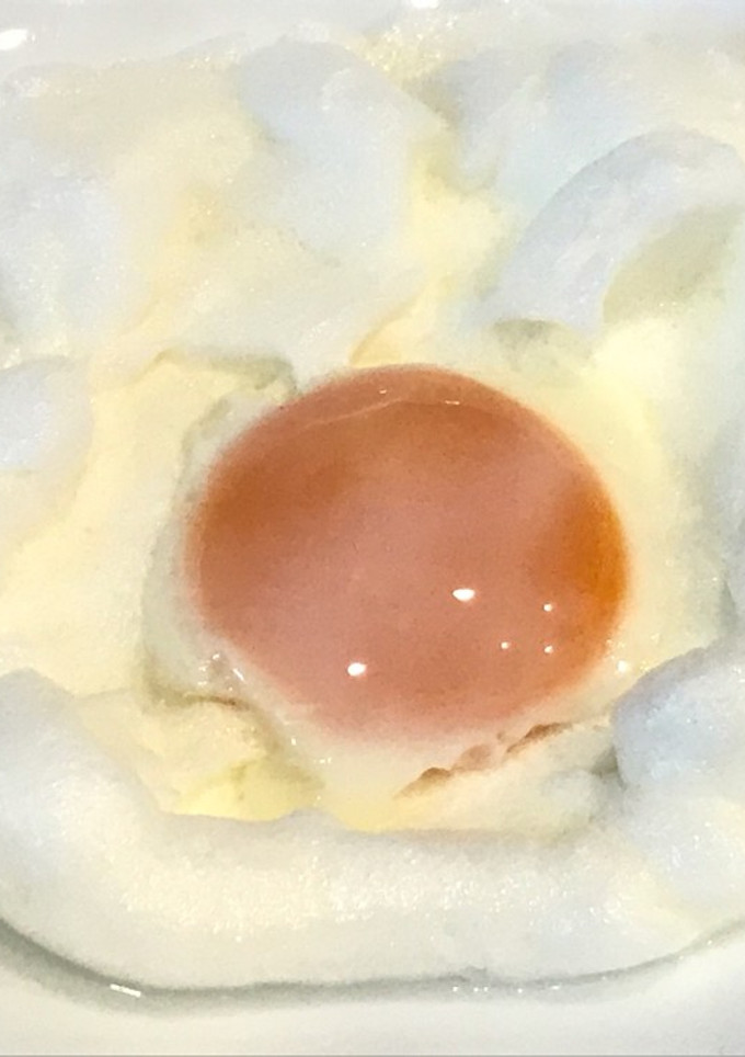 レンジで簡単、ふわふわ 目玉焼き！-レシピのメイン写真