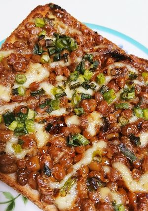 納豆トースト-レシピのメイン写真