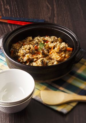 ツブ貝と刻み昆布の炊き込みご飯-レシピのメイン写真