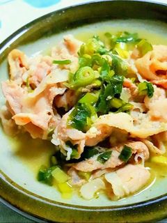 豚バラ肉の万能ネギ塩ダレ炒め-レシピのメイン写真