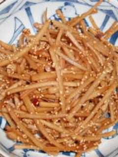 ごぼうのきんぴら~レンジで-レシピのメイン写真