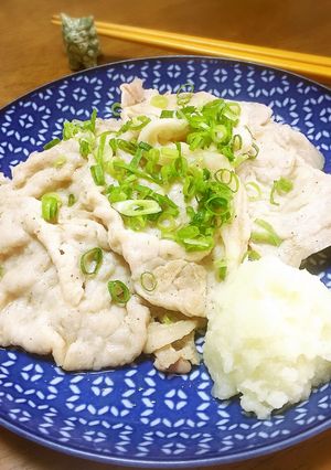 豚肉の塩ダレ炒め☆山葵おろし添え-レシピのメイン写真