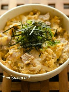 mとろ~りチーズ入り!豚の卵とじ丼-レシピのメイン写真