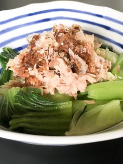 低カロリーちんげん菜とツナの大根卸しがけ-レシピのメイン写真