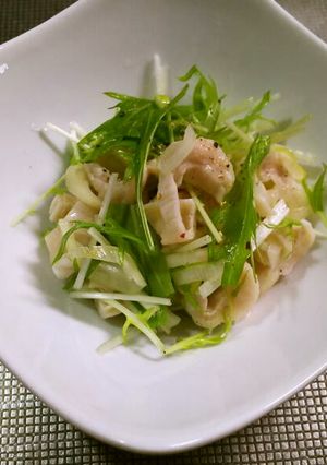 鶏皮でねぎ塩あえ-レシピのメイン写真