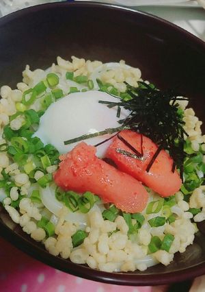 【ズボラ飯】明太温玉うどん-レシピのメイン写真