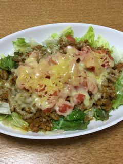 カレーパウダーを使ったタコライス-レシピのメイン写真