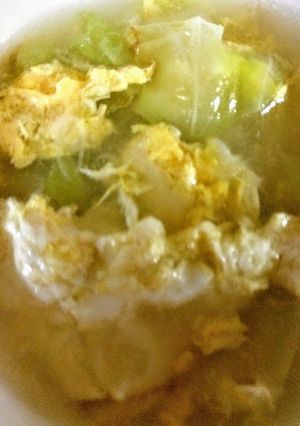 キャベツと卵の中華スープ☆-レシピのメイン写真