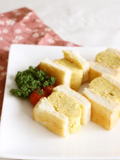 簡単レンジ活用★厚焼き玉子サンド-レシピのメイン写真