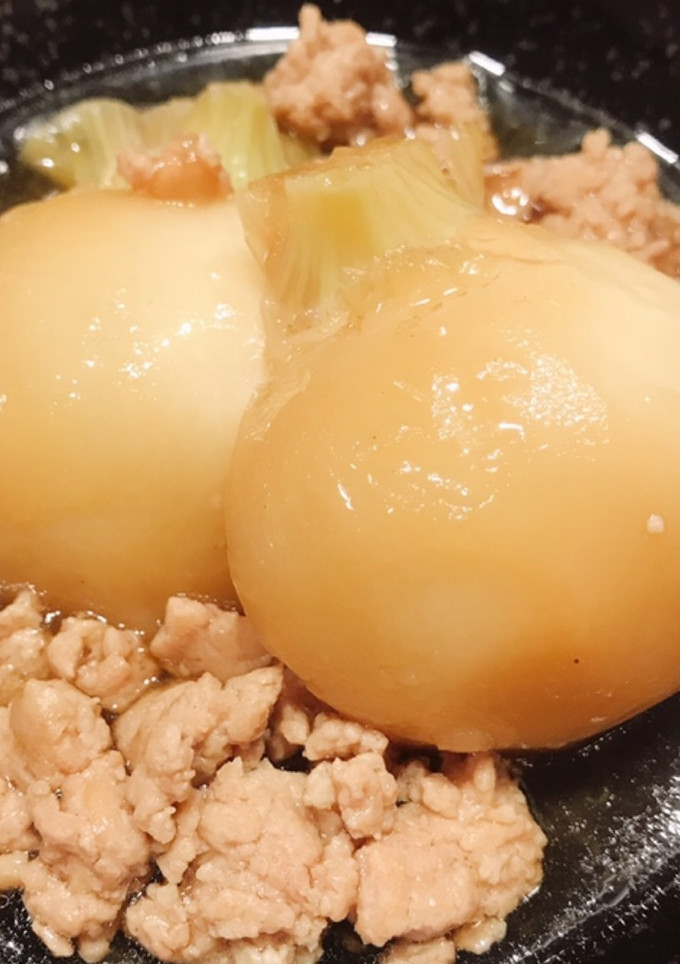 簡単◎失敗なし！小かぶのそぼろ煮-レシピのメイン写真