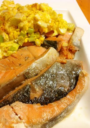 鮭の味噌七味葱タルタル添え-レシピのメイン写真