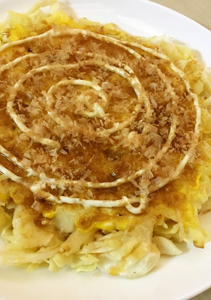 キャベツと卵で☆ふわとろお好み焼き☆-レシピのメイン写真