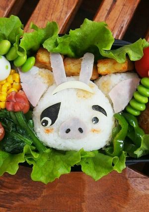 キャラ弁 モアナと伝説の海Pua-レシピのメイン写真
