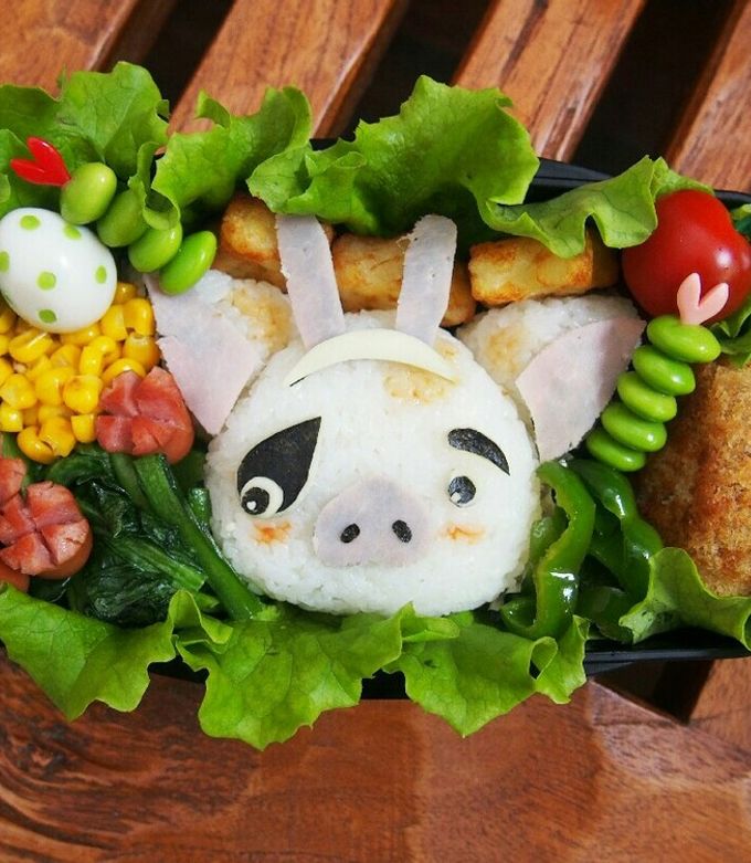 キャラ弁 モアナと伝説の海Pua-レシピのメイン写真