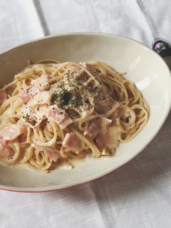 牛乳で簡単濃厚カルボナーラ-レシピのメイン写真