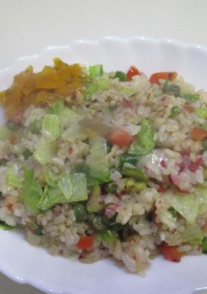 梅レタス炒飯・・Ｒev２-レシピのメイン写真