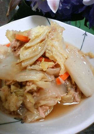 白菜とツナ缶だけ～の煮物-レシピのメイン写真