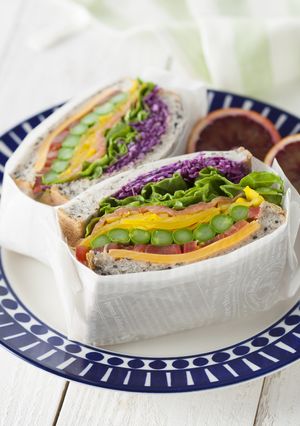 断面が美味しいカラフルサンドイッチ-レシピのメイン写真