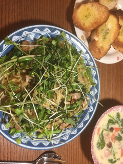 鶏の照焼き菜の花和風パスタin野菜まみれ-レシピのメイン写真