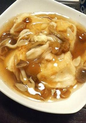 揚げだし豆腐～きのこあんかけ～-レシピのメイン写真