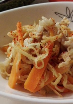 ご飯がすすむ☆豚肉と切干のピリ辛炒め-レシピのメイン写真