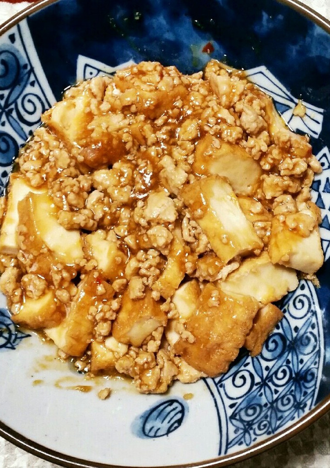 厚揚げのそぼろあんかけ-レシピのメイン写真