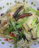 半田素麺で「なんちゃってパッタイ♪」