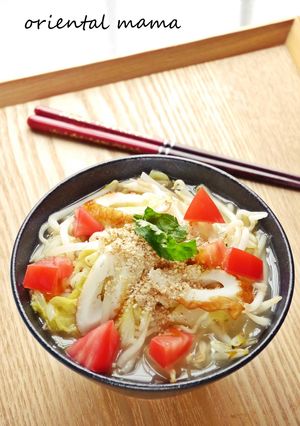 冷凍茹でキャベツともやしのダイエット麺-レシピのメイン写真