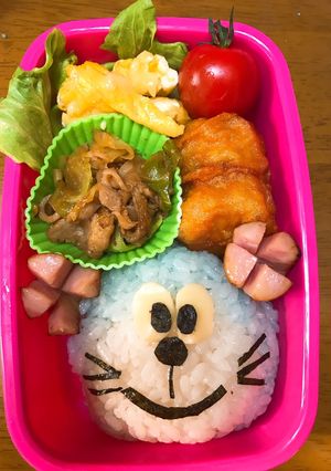【初心者でも簡単】ドラえもん弁当-レシピのメイン写真