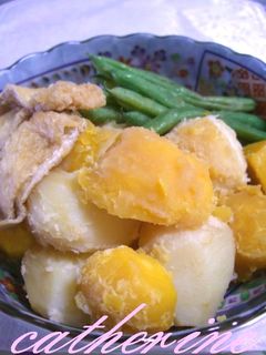 じゃがいもとお揚げとインゲンの炊いたん♪-レシピのメイン写真