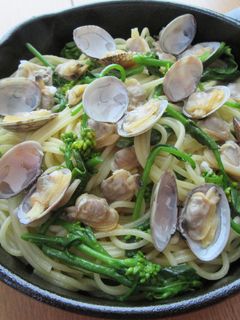 あさりと菜の花のペペロンチーノ-レシピのメイン写真