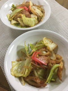 キャベツとウインナーのソース炒め♡-レシピのメイン写真