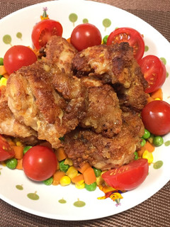 フライパンで簡単!唐揚げと野菜ミックス-レシピのメイン写真