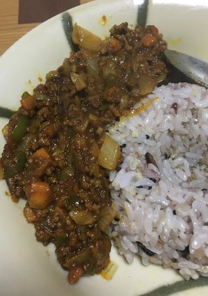 一人暮らしの簡単ドライカレー-レシピのメイン写真