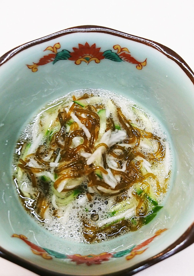 もずくときゅうりと長芋の酢の物-レシピのメイン写真
