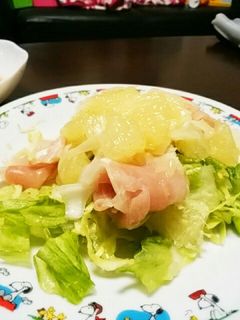 生ハムと新タマネギのサッパリサラダ-レシピのメイン写真