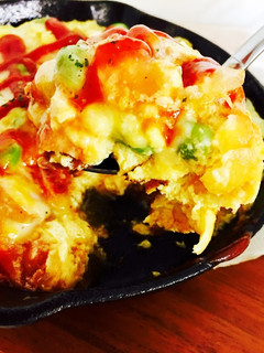 スキレットで作る野菜たっぷりオムレツ-レシピのメイン写真