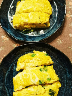 ニラ玉子焼き☆ハサミでチョキチョキ♪-レシピのメイン写真