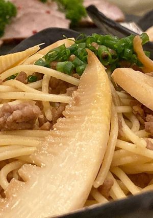人気検索TOP10入り 筍パスタ-レシピのメイン写真