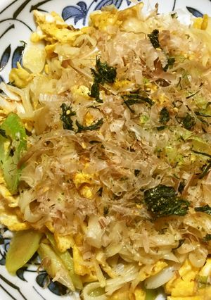 簡単！長ねぎと卵でシンプル焼うどん-レシピのメイン写真