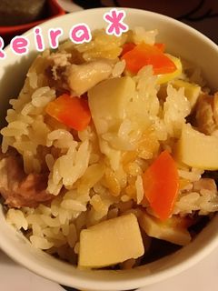 採れたてたけのこで♪炊き込みご飯-レシピのメイン写真