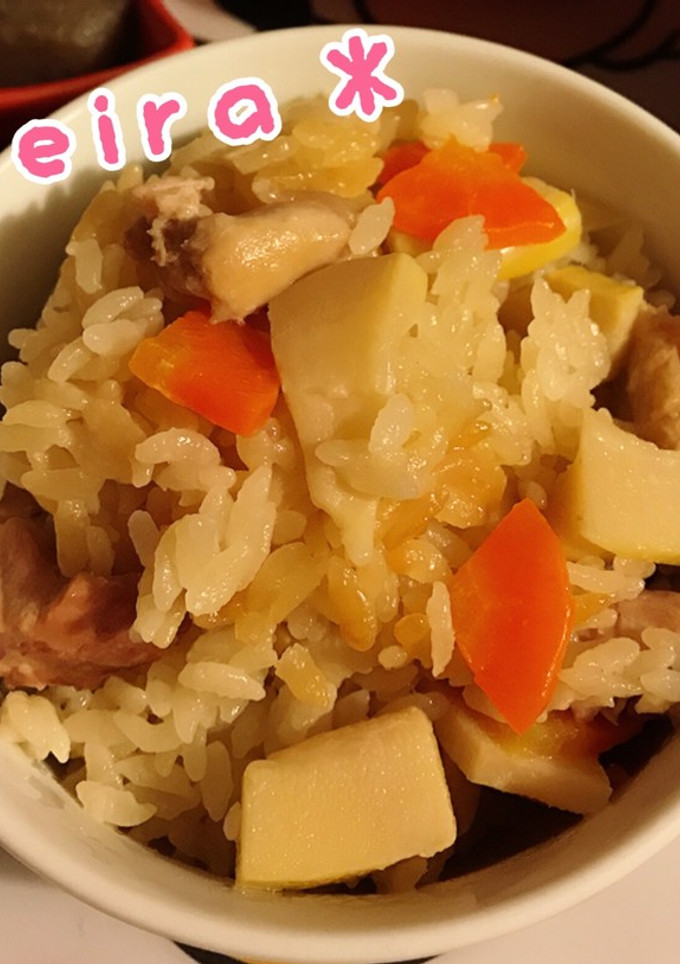 採れたてたけのこで♪炊き込みご飯-レシピのメイン写真