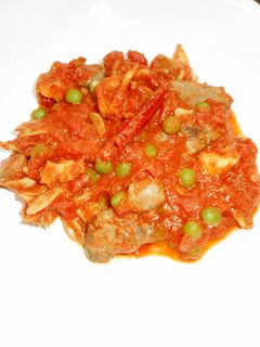 鶏レバーのアラビアータ風煮込み-レシピのメイン写真