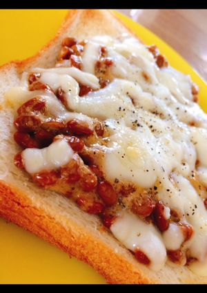 納豆トースト-レシピのメイン写真