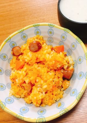 土曜日のお昼の定番！にんじんチャーハン-レシピのメイン写真